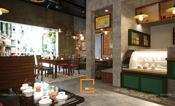 Thiết kế quán cafe 70m2